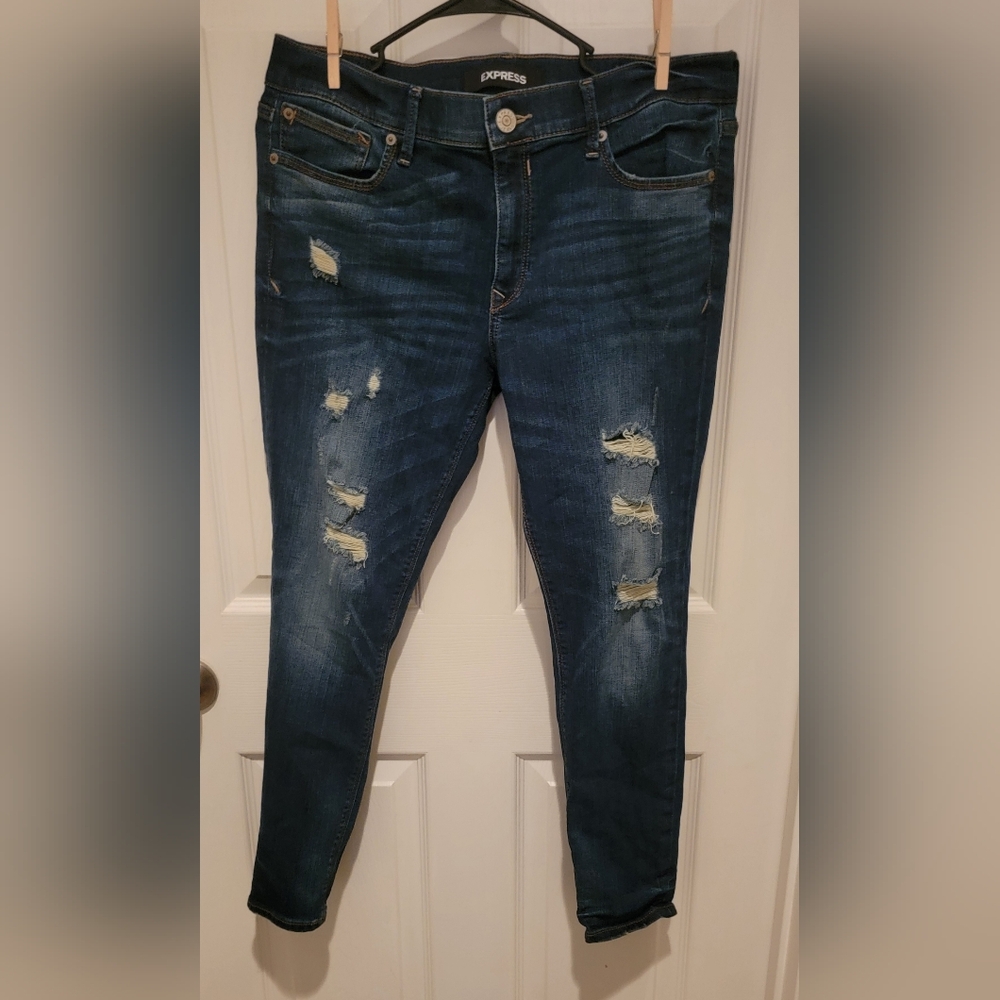 Express legging Jeans mid-rise distressed size 12s
